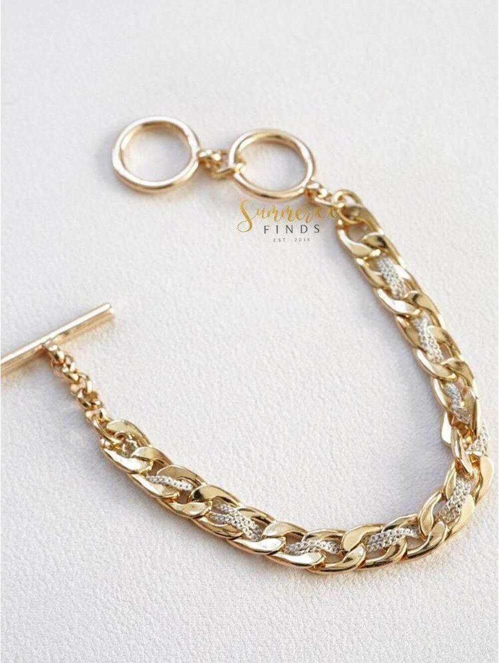 Chloe + Isabel Gold Flat Chain Bracelet